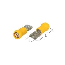 FTC AM638C - TERMINAL AMARILLO HEMBRA 6.3 PVC