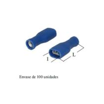 FTC AZ638FC - TERMINAL AZUL HEMBRA FORR. 6.3 PVC