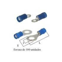 FTC AZ064C - TERMINAL AZUL REDONDO 6.4 PVC