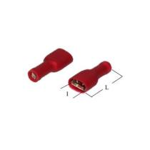 FTC RO288FC - TERMINAL ROJO HEMBRA 2.8 PVC