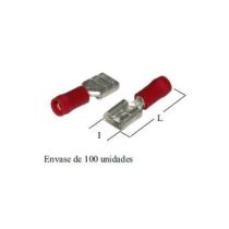 FTC RO485C - TERMINAL ROJO HEMBRA 4.8 PVC