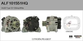 HQ ALF101551HQ - VALEO Type 12V 120Amp PFR6