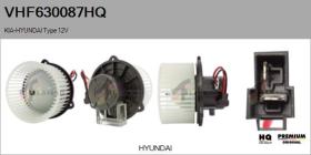 HQ VHF630087HQ - Ventilador habitáculo HYUNDAI Type 12V