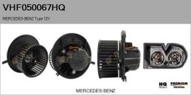 HQ VHF050067HQ - Ventilador habitáculo MERCEDES-BENZ Type 12V