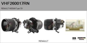 RENAULT NISSAN VHF260017RN - Ventilador habitáculo RENAULT Type 12V