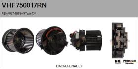 RENAULT NISSAN VHF750017RN - Ventilador habitáculo RENAULT Type 12V