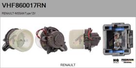 RENAULT NISSAN VHF860017RN - Ventilador habitáculo RENAULT Type 12V