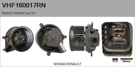 RENAULT NISSAN VHF160017RN - Ventilador habitáculo RENAULT Type 12V