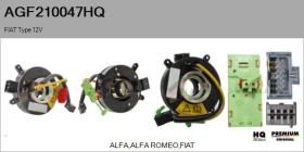 HQ AGF210047HQ - MUELLE ESPIRAL, AIRBAG  FIAT TYPE 12V