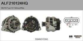 HQ ALF210124HQ - ALTERNADOR  DELPHI TYPE 12V 140AMP PFR6