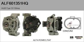 HQ ALF601351HQ - ALTERNADOR  VALEO TYPE 12V 120AMP