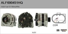 HQ ALF690451HQ - ALTERNADOR  VALEO TYPE 12V 180AMP PR6