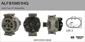 HQ ALF810451HQ - ALTERNADOR  VALEO TYPE 12V 150AMP PFR6