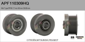 HQ APF110309HQ - POLEA INA TYPE PFR6 17 MM 60 MM 39,80 MM