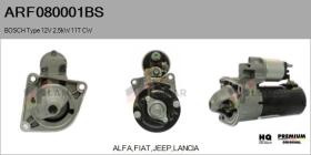 BOSCH ARF080001BS - MOTOR DE ARRANQUE BOSCH TYPE 12V 11T CW