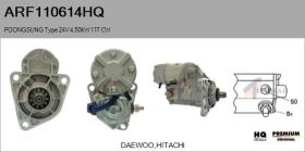 HQ ARF110614HQ - MOTOR DE ARRANQUE POONGSUNG TYPE 24V 4,50KW 11T CW