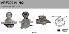 HQ ARF220141HQ - MOTOR DE ARRANQUE FORD TYPE 12V 1,20KW 11T CW