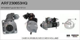 HQ ARF230653HQ - MOTOR DE ARRANQUE MITSUBISHI TYPE 24V 5KW 10T CW