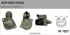 HQ ARF530123HQ - MOTOR DE ARRANQUE MANDO TYPE 12V 0,90KW 8/10T CW