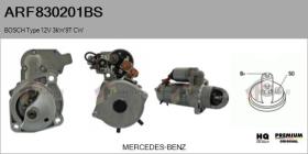 BOSCH ARF830201BS - MOTOR DE ARRANQUE BOSCH TYPE 12V 3KW 9T CW