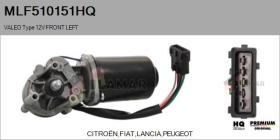 HQ MLF510151HQ - MOTOR LIMPIAPARABRISAS VALEO TYPE 12V FRONT LEFT