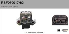 HQ RSF030017HQ - RESISTENCIA VENTILADOR HABITáCULO RENAULT-NISSAN TYPE 12V