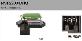 HQ RSF220047HQ - RESISTENCIA VENTILADOR HABITáCULO FIAT TYPE 12V 2,20/2,50 OH