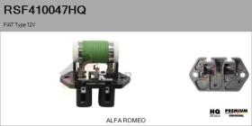 HQ RSF410047HQ - RESISTENCIA VENTILADOR HABITáCULO FIAT TYPE 12V