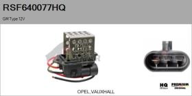 HQ RSF640077HQ - RESISTENCIA VENTILADOR HABITáCULO GM TYPE 12V