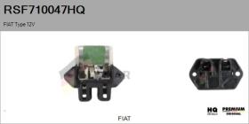 HQ RSF710047HQ - RESISTENCIA VENTILADOR HABITáCULO FIAT TYPE 12V