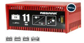 ABSAAR 70635922 - CARGADOR BATERIA AUTOM.C/AUTOAPAGADO(STNDRD.+AGM+GEL)12V 11A