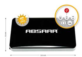 ABSAAR 70635932 - ARRANCADOR PARA BATERIA 6000MAH CON USB 2.4A