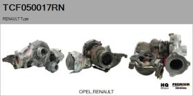 RENAULT NISSAN TCF050017RN - TURBOCOMPRESOR