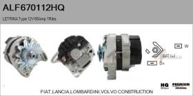 HQ ALF670112HQ - ALTERNADOR