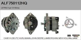 HQ ALF750112HQ - ALTERNADOR