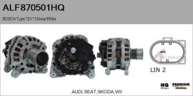 HQ ALF870501HQ - ALTERNADOR