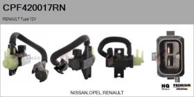 RENAULT NISSAN CPF420017RN - TRANSDUCTOR DE PRESIóN, CONTROL DE GASES DE ESCAPE