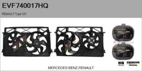 HQ EVF740017HQ - MOTOR ELéCTRICO, VENTILADOR DEL RADIADOR