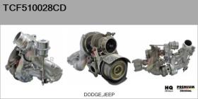 CHRYSLER-DODGE-JEEP TCF510028CD - TURBOCOMPRESOR, SOBREALIMENTACIóN