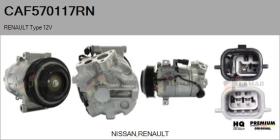 RENAULT NISSAN CAF570117RN - COMPRESOR AIRE ACONDICIONADO