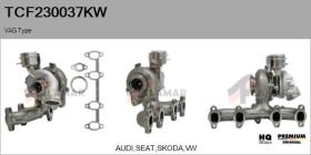 KAYOTAWA TCF230037KW - TURBOCOMPRESOR, SOBREALIMENTACIóN