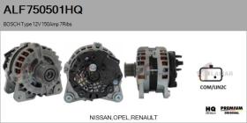 HQ ALF750501HQ - ALTERNADOR