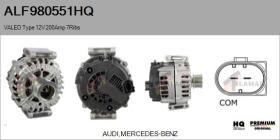 HQ ALF980551HQ - ALTERNADOR