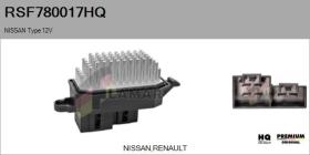 HQ RSF780017HQ - RESISTENCIA VENTILADOR CALEFACCION