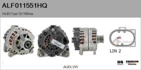 HQ ALF011551HQ - ALTERNADOR