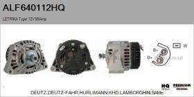 HQ ALF640112HQ - ALTERNADOR