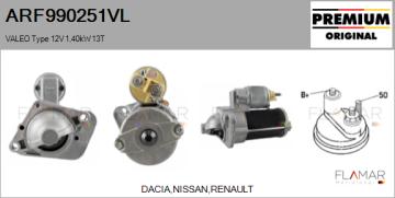 Motor de arranque DACIA/NISSAN/RENAULT